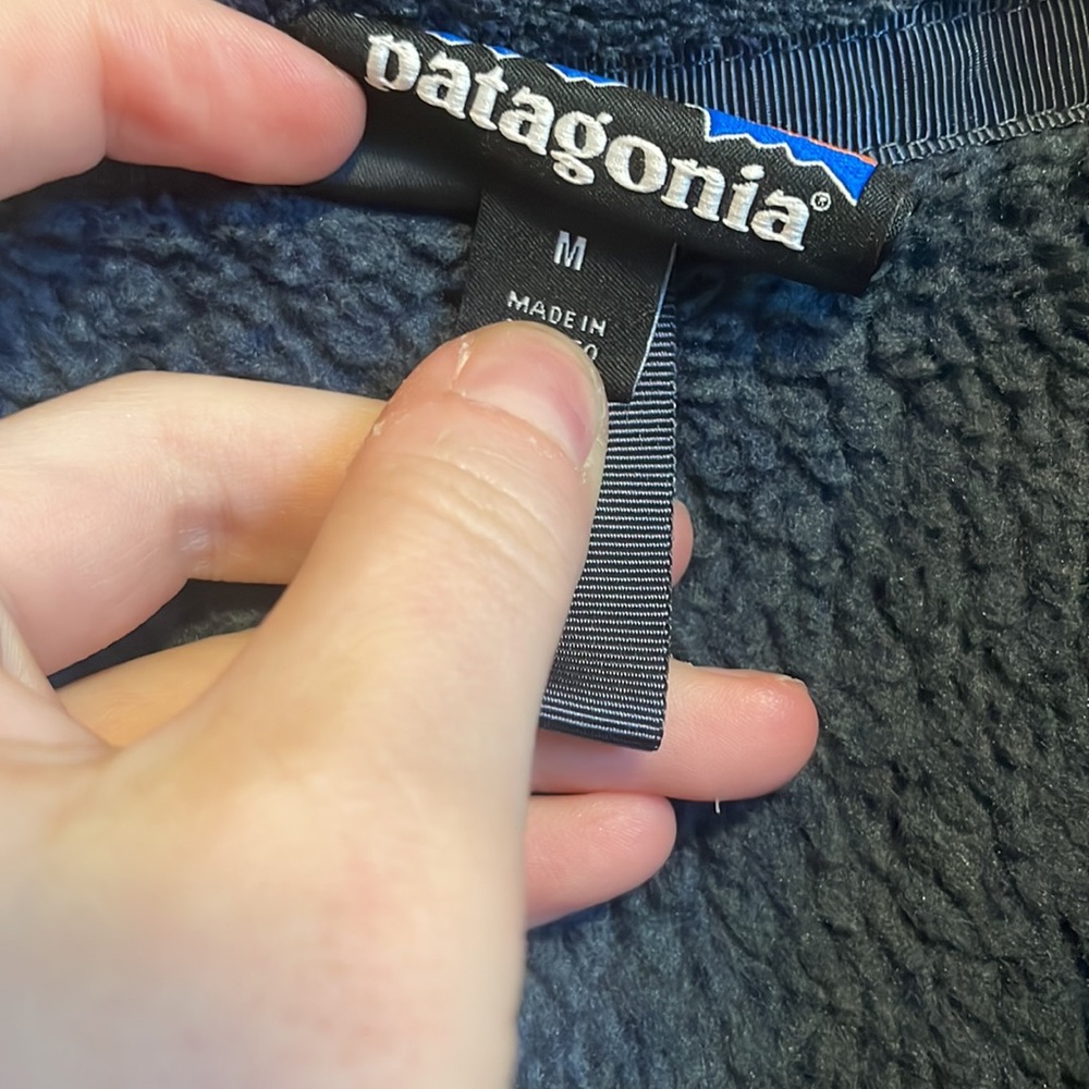 Patagonia Women's Re-Tool Snap-T Fleece Pullover Navy - Picture 4 of 6